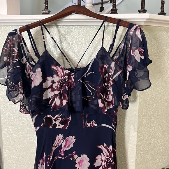 DRESS Floral Chiffon Maxi  NEW - Picture 5 of 5